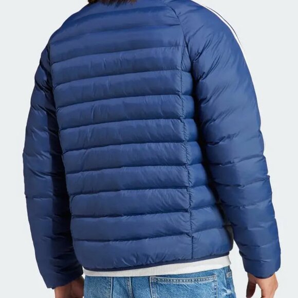 Adidas Padded Stand-Up Collar Puffer Jacket | Blue | 30% Off - Picture 3 of 3